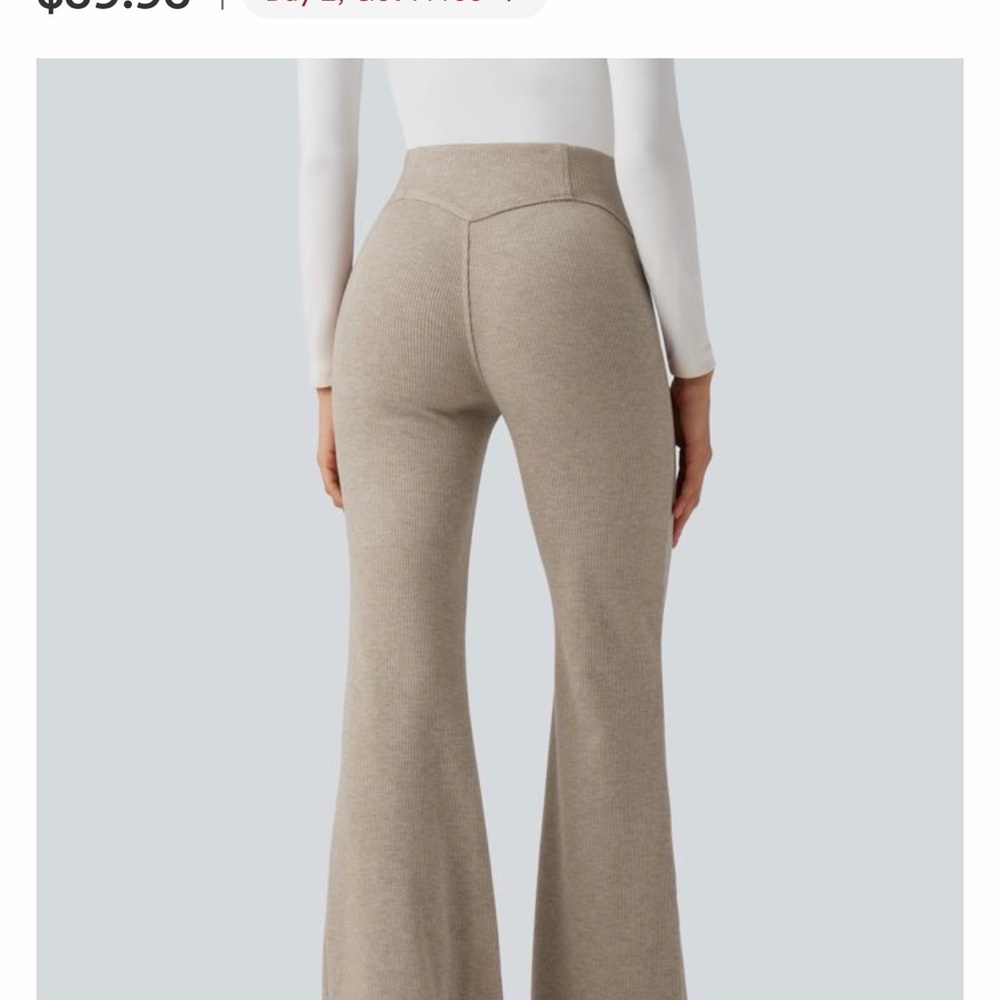 HALARA Taupe Flare Pants